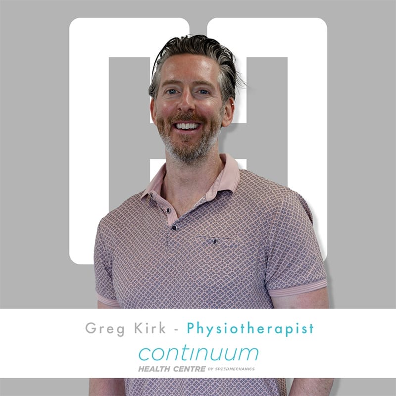 Greg Kirk coach at Continuum Health Centre